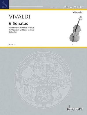 Imagen del vendedor de 6 Sonatas : Violoncello und Basso continuo., Edition Schott a la venta por AHA-BUCH GmbH