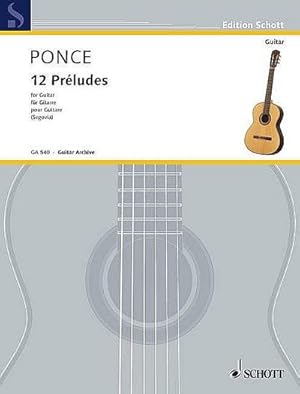 Bild des Verkufers fr 12 PRELUDES : (Leichte Etden).Gitarre., Edition Schott - Gitarren-Archiv zum Verkauf von AHA-BUCH GmbH