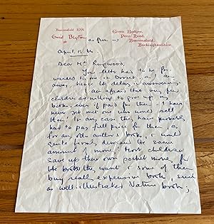 Hand Written Letterhead Letters Signed Seller Supplied Images Abebooks
