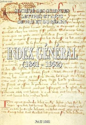 Seller image for Socit des sciences lettres et arts de Pau et du Barn - Index gnral 1841-1992. for sale by Le-Livre