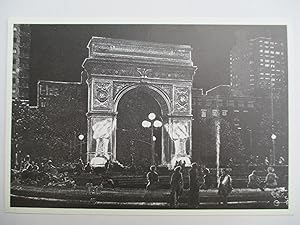 Bild des Verkufers fr Krzysztof Wodiczko Projection on Washington Arch 49th Parallel 1984 Exhibition invite postcard zum Verkauf von ANARTIST