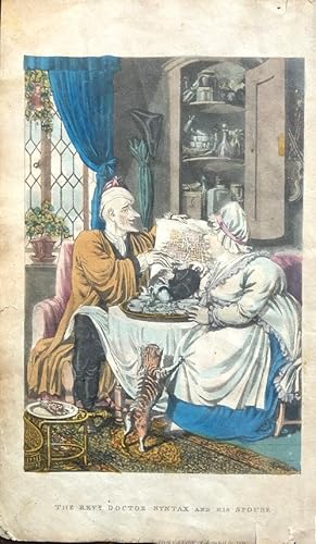 The Revd. Doctor Syntax and His Spouse. [From: The Tour of Doctor Syntax Through London, or the P...