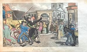 Seller image for Doctor Syntax Robbed in St. Giles's. [From: The Tour of Doctor Syntax Through London, or the Pleasures and Miseries of the Metropolis. A Poem. By Doctor Syntax. Third Edition.] for sale by William Matthews/The Haunted Bookshop