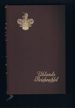 Bild des Verkufers fr Uhlands Briefwechsel - 2. Teil 1816-1833 zum Verkauf von manufactura