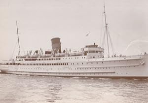 TSS Mona Queen III Ship Mersey River Isle Of Man RPC Postcard