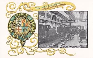 Open Air Route on North London Railway Bow Works Postcard