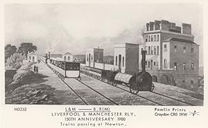 Liverpool & Manchester Ely Station 1980 Anniversary Real Photo Postcard