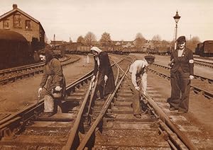 Women WW2 Railway Workers War Track Maintenance Postcard