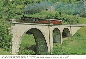 Steam Train Passing La Beite Viaduct Bridge Alpes Railway French Postcard