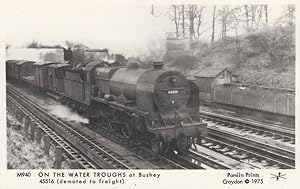 Steam At Coulsden South in 1951 Railway Train RPC Postcard