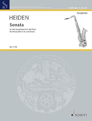 Bild des Verkufers fr Sonatafor alto saxophone and piano zum Verkauf von AHA-BUCH GmbH