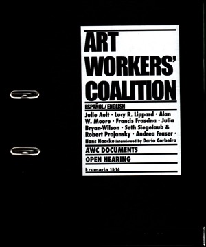 Imagen del vendedor de Brumaria 15 - 16 : Art Workers' Coalition a la venta por A&M Bookstore / artecontemporanea