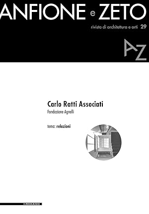 Seller image for Anfione e Zeto. 29. Carlo Ratti Associati. Fondazione Agnelli for sale by Libro Co. Italia Srl