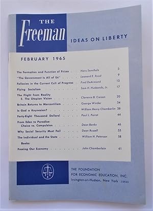 Bild des Verkufers fr The Freeman (February 1965): A Monthly Journal of Ideas on Liberty (Magazine) zum Verkauf von Bloomsbury Books