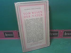 Bild des Verkufers fr Vom Wesen der Natur. Einfhrung in die traditionelle Naturphilosophie. zum Verkauf von Antiquariat Deinbacher