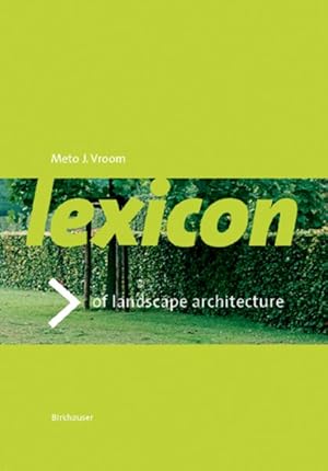 Imagen del vendedor de Lexicon of Garden and Landcsape Architecture a la venta por GreatBookPricesUK