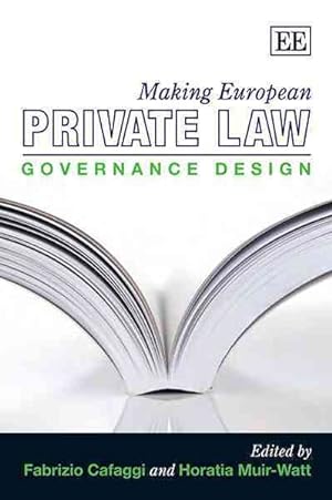 Immagine del venditore per Making European Private Law : Governance Design venduto da GreatBookPricesUK