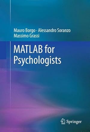 Image du vendeur pour MATLAB for Psychologists mis en vente par AHA-BUCH GmbH