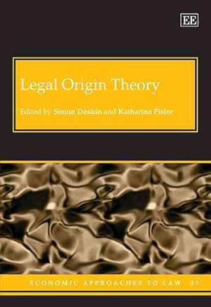 Image du vendeur pour Legal Origin Theory mis en vente par GreatBookPricesUK