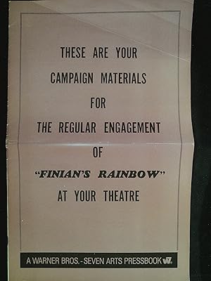 Seller image for Finian's Rainbow Pressbook 1968 Fred Astaire, Petula Clark for sale by AcornBooksNH