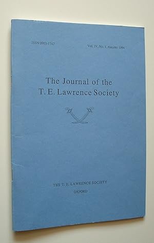 Seller image for The Journal of the T. E. Lawrence Society Vol. 4, No.1, Aurumn 1994 for sale by Pauline Harries Books