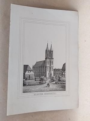 Bild des Verkufers fr Kloster Dobbertin. Lithographie aus Lisch: Meklenburg in Bildern. zum Verkauf von NORDDEUTSCHES ANTIQUARIAT