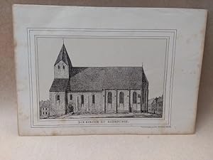 Bild des Verkufers fr Die Kirche zu Gadebusch. Getnte Lithographie aus Lisch, Meklenburg in Bildern. zum Verkauf von NORDDEUTSCHES ANTIQUARIAT