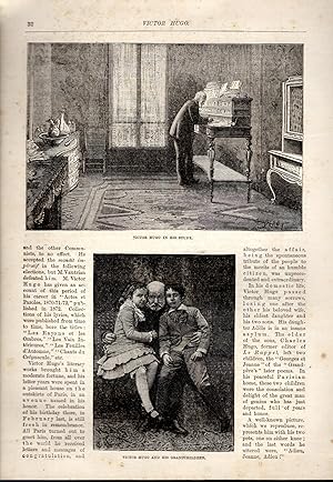 Seller image for PRINT: "Nathaniel Hawthorne".story & engravings from Frank Leslie's Popular Monthly, July, 1888 for sale by Dorley House Books, Inc.