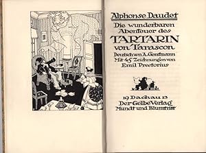 Die wundersamen Abenteuer des Tartarin von Tarascon. Deutsch von A. Gerstmann. Mit 45 Zeichnungen...