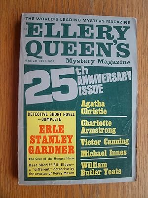 Image du vendeur pour Ellery Queen's Mystery Magazine March 1966 mis en vente par Scene of the Crime, ABAC, IOBA