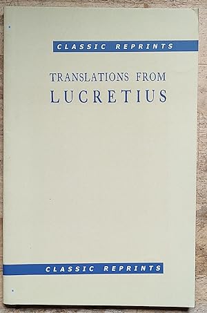 Seller image for Translations From Lucretius (Classic Reprints) for sale by Shore Books
