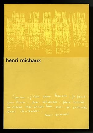 Henri Michaux. 2 publications, dated 1964 and 1988, Drawings 1950-1981