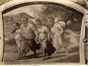 Italy Roma Vatican Raphael Fire of Sodom Old Photo Anderson 1880