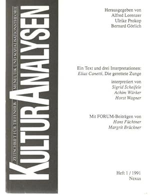 Kulturanalysen, Zeitschrift für Tiefenhermeneutik und Sozialisationstheorie, Heft 1 /1991,