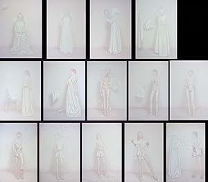 "Die Nonne. Ein Zyklus von 14 Bildern". 14 Ölbilder auf Papier/Hartfaser.