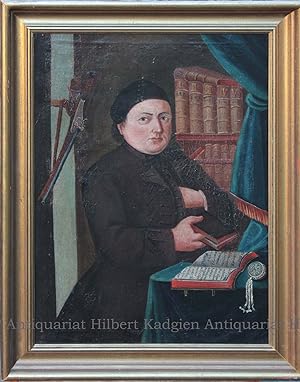 "Portrait eines vornehmen Bürgers". Öl auf Leinwand.