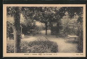 Carte postale Episy, Maison Gelé, la Terrasse