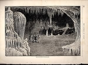 Seller image for PRINT: "The Caverns of Luray (Virginia)".story & engravings from Frank Leslie's Popular Monthly, September, 1885 for sale by Dorley House Books, Inc.