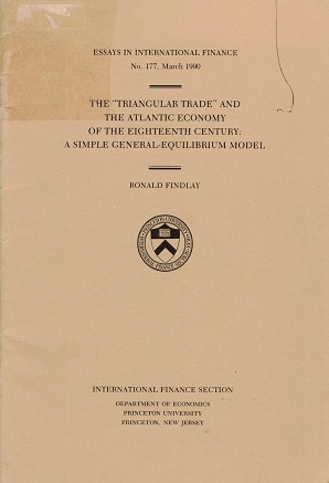 The trinangular trade and the atlantic economy of the eighteenth century: a simple genral equilib...