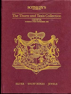 Thurn und Taxis Silver Snuff Boxes Jewels Geneva 17 Nov 1992 Sothebys