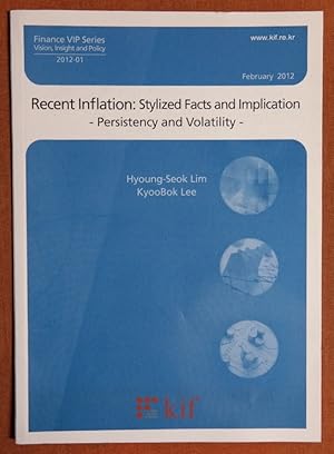 Imagen del vendedor de Recent inflation : stylized facts and implication : persistence and volatility a la venta por GuthrieBooks