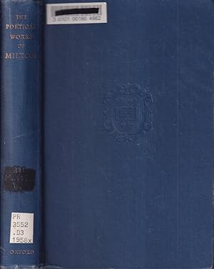 Imagen del vendedor de The Poetical Works of John Milton [Oxford Standard Authors] a la venta por Jonathan Grobe Books