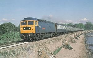 Class 47 076 City Of Truro Train at Oxford Station 1977 Postcard