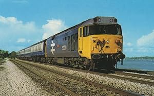 Bild des Verkufers fr Fifty Class Monarch 50010 Train By Liverpool River Exe Postcard zum Verkauf von Postcard Finder