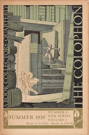 Seller image for The Colophon new series A Quarterly for Bookmen. Summer 1935 Volume I Number 1 for sale by Americana Books, ABAA