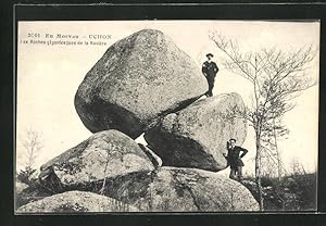 Carte postale Uchon, Les Roches gigantesques de la Ravière, Felsen