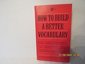 Seller image for How to Build a Better Vocabulary for sale by RMM Upstate Books