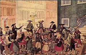 Künstler Ansichtskarte / Postkarte Suhr, C, Hamburger Leben im Anfang des 19. Jahrhunderts