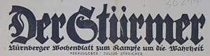 Seller image for Der Strmer. Deutsches Wochenblatt zum Kampfe um die Wahrheit. Herausgeber: Julius Streicher. Nr. 3 Januar 1930, 8. Jahr 1930 * P f a r r e r M  n c h m e y e r a l s V e r s a m m l u n g s r e d n e r d e r N S D A P / j  d i s c h e r S p o r t v e r b a n d B a r K o c h b a / S c h  c h t e n Bitte beachten Sie Nr. 9 unserer AGB ( 86 und 130 StGB, Jugendschutzgesetz)! Diese Zeitschrift wird von uns nur zur staatsbrgerlichen Aufklrung und zur Abwehr verfassungswidriger Bestrebungen angeboten (86 StGB) for sale by Galerie fr gegenstndliche Kunst