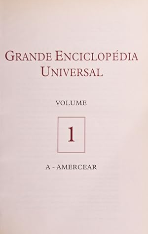 GRANDE ENCICLOPÉDIA UNIVERSAL.